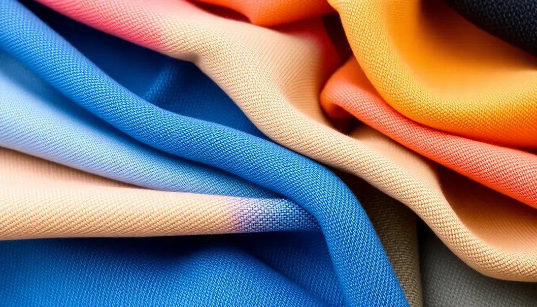 A variety of fabric swatches displaying different blends and textures.